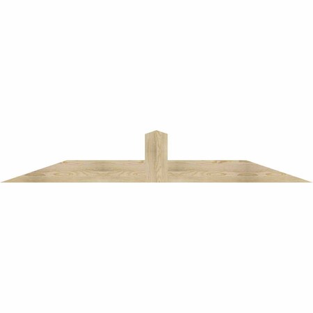 Ekena Millwork Portland Rough Sawn Timber Gable Bracket, Douglas Fir, 84"W x 14"H x 2"D x 6"F, 4/12 Pitch GBW084X14X0206POR00RDF